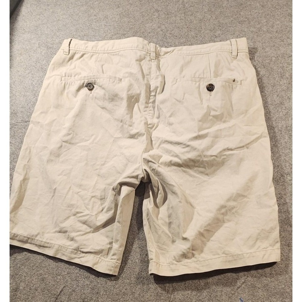 AllSaints Shorts Mens 32 Beige Chino Button Fly Flat‎ Front Summer Casual - Picture 9 of 10